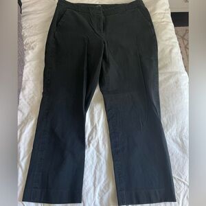 J. Crew Kate Black Ankle Cropped Pants